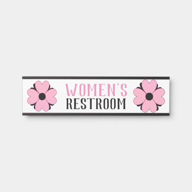Bathroom Sign Bathroom Signs Women's Restroom (Front)