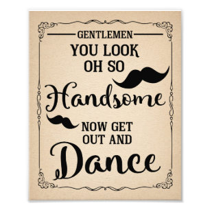 BATHROOM SIGN FOR MEN party or wedding