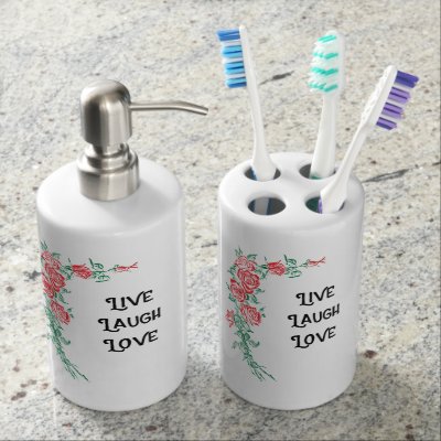 Welcome To The Lake House Guest Bath Soap Dispenser Toothbrush Welcome To The Lake House Guest Bath Soap Dispenser Toothbrush Holder Zazzle