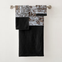 Bathroom Towel Set 3 piece-Wildlife-Deer