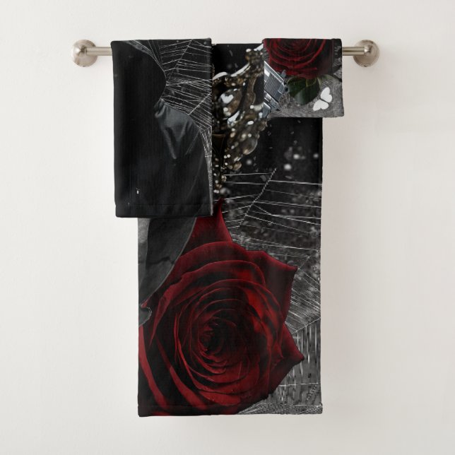 Bathroom Towel Set Haunting Adeline Zade Meadows  (Insitu)