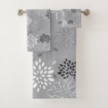 Bathroom Towel Set, Minimalist Pattern