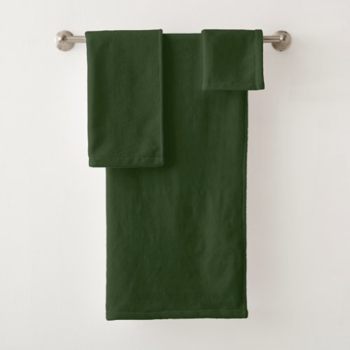 Bathroom Towel Set uni Green