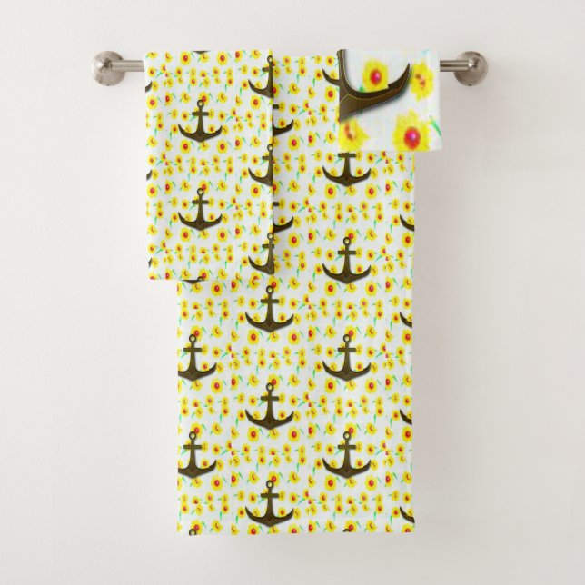 Bathroom Towel Sets Anchor (Insitu)
