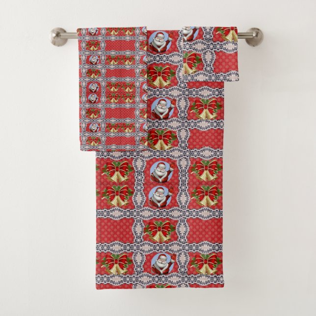 Bathroom Towel Sets Christmas (Insitu)