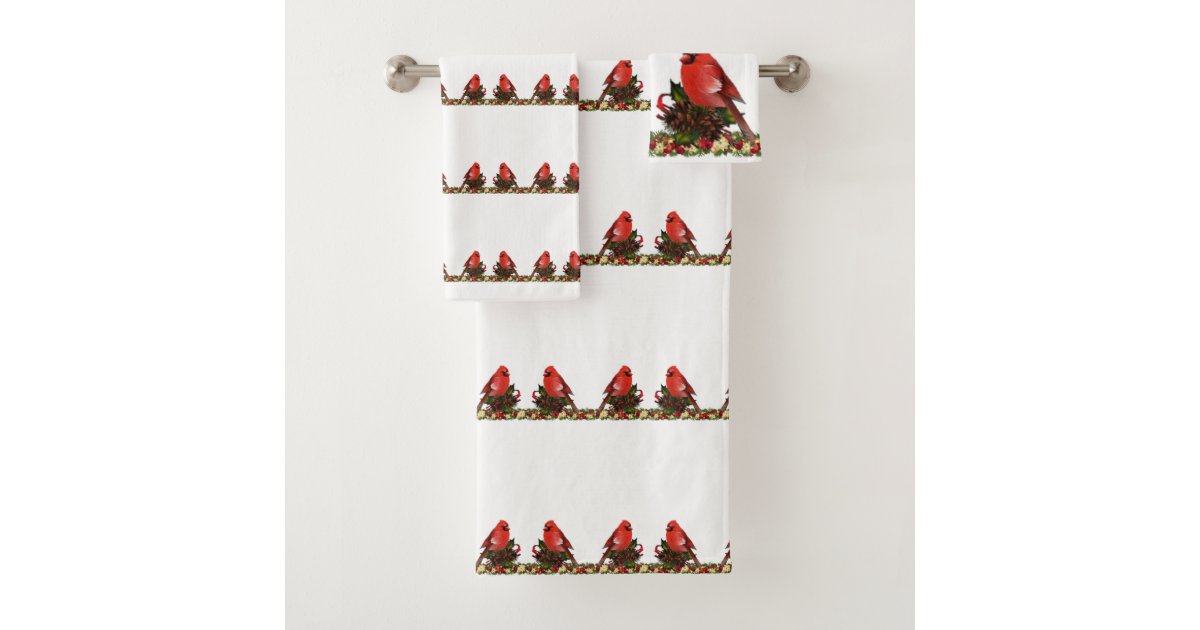 Bathroom Towel Sets Christmas | Zazzle