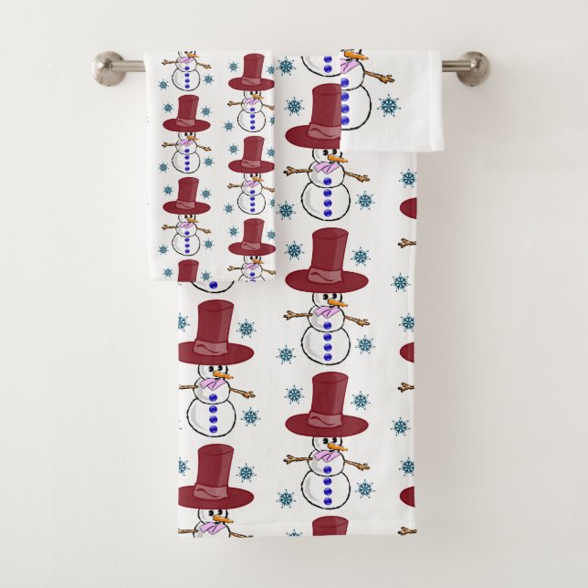 Bathroom Towel Sets Christmas (Insitu)