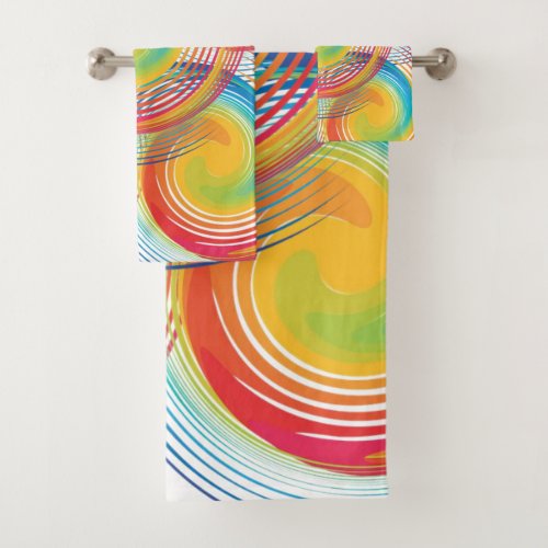 Bathroom Towel Sets Colorful Colors