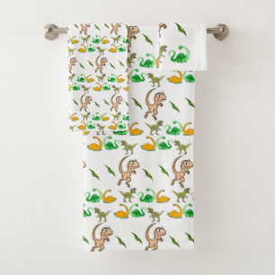 Bathroom Towel Sets Dinosaurs