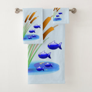 Bathroom Towel Sets Fish