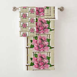 Bathroom Towel Sets Floral