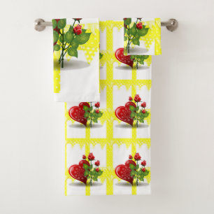 Bathroom Towel Sets Floral