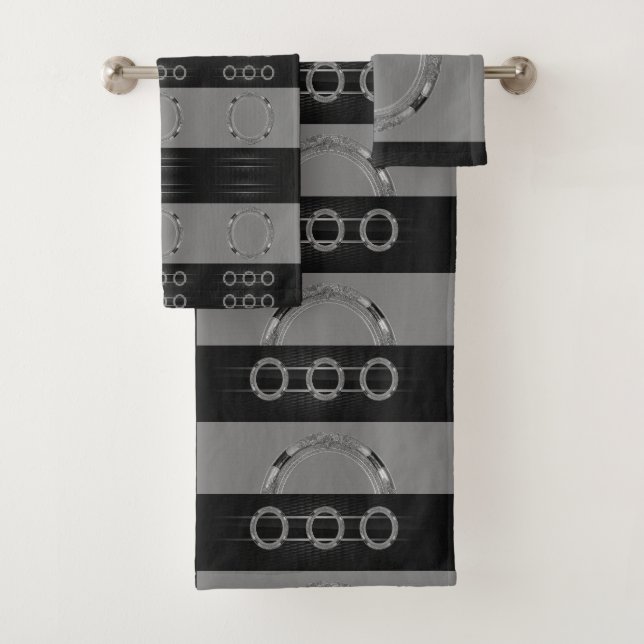 Bathroom Towel Sets Gray (Insitu)