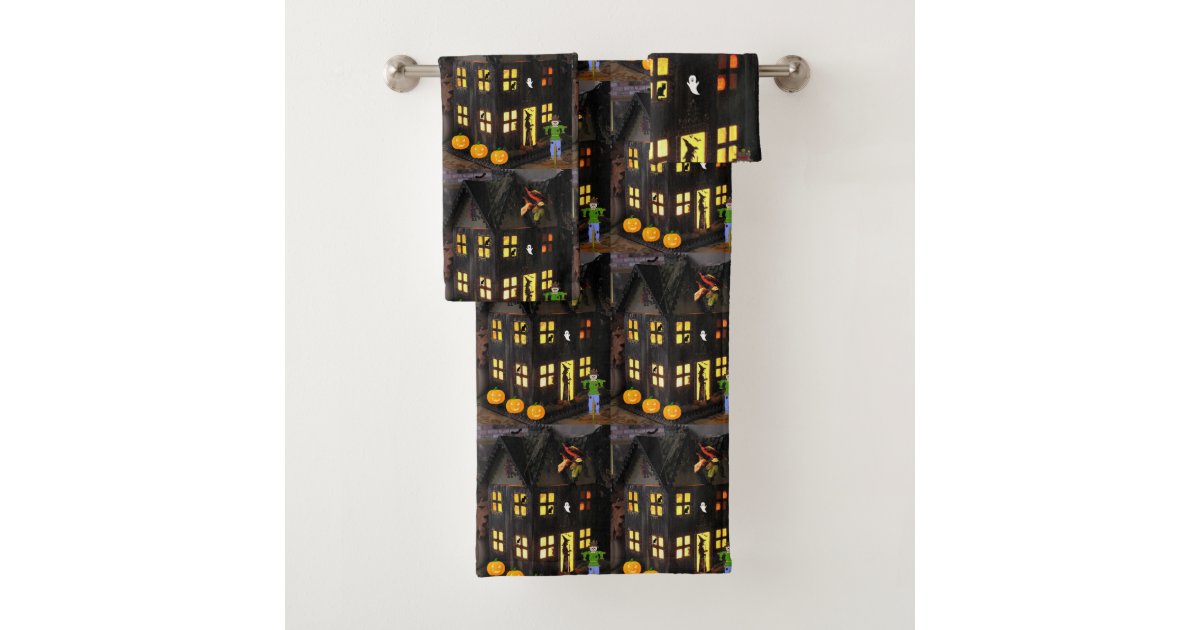 Bathroom Towel Sets Halloween Zazzle