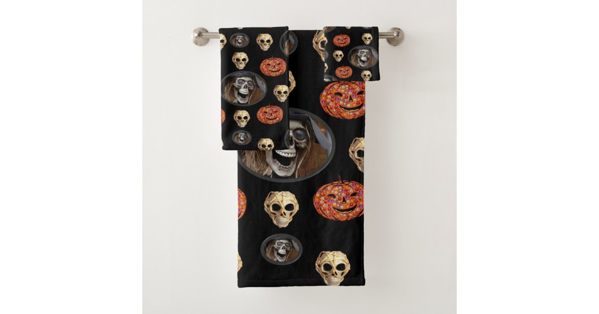 Bathroom Towel Sets Halloween Zazzle