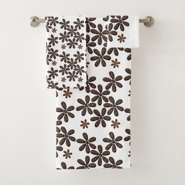 Bathroom Towel Sets Leopard (Insitu)