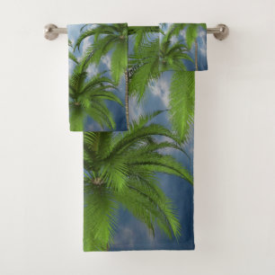 Bathroom Towel Sets Palm Tree