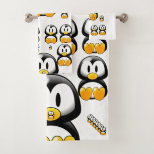 Bathroom Towel Sets Penguin