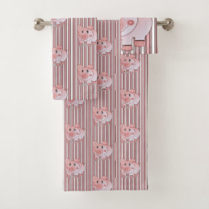 Bathroom Towel Sets Pigs