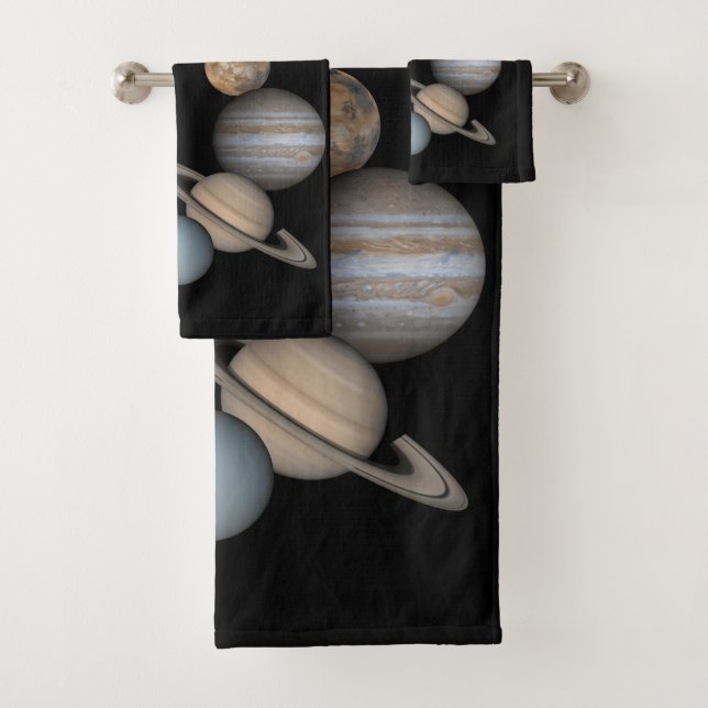 Bathroom Towel Sets Planets (Insitu)