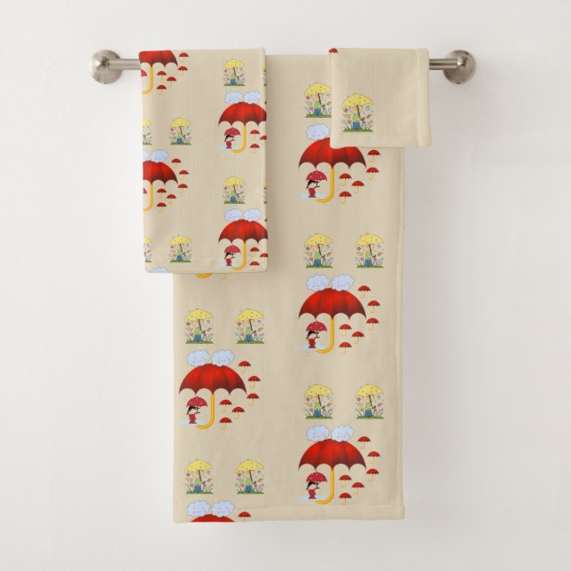 Bathroom Towel Sets Rain (Insitu)