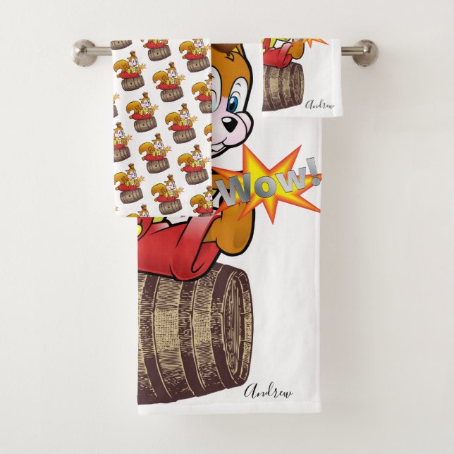 Bathroom Towel Sets Squirrel Barrel Wow (Insitu)