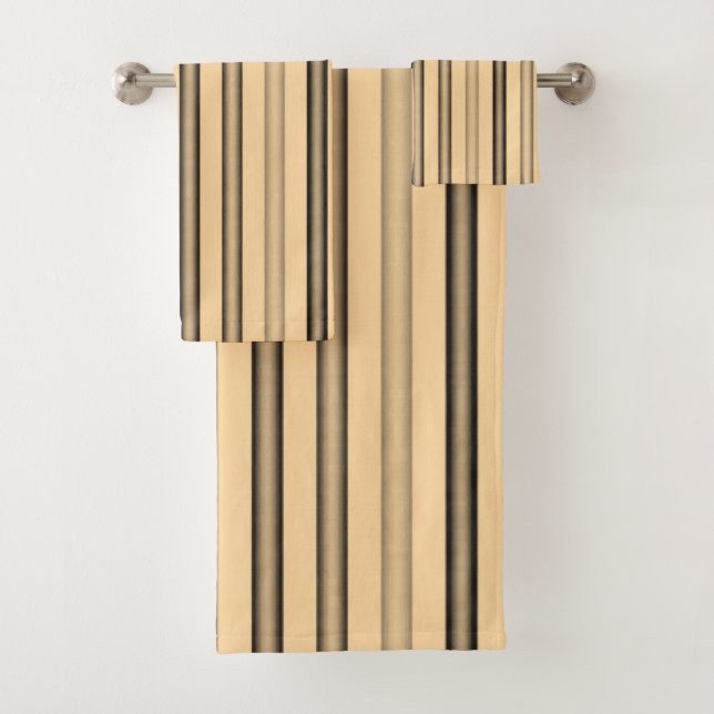 Bathroom Towel Sets Stripes (Insitu)