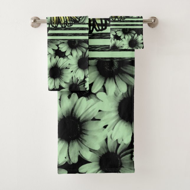 Bathroom Towel Sets Sunflowers (Insitu)