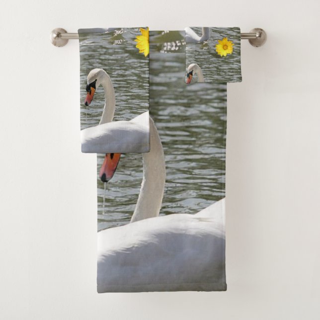 Bathroom Towel Sets Sunflowers (Insitu)