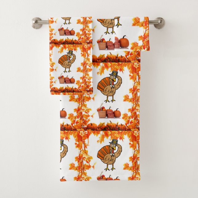 Bathroom Towel Sets Thanksgiving (Insitu)