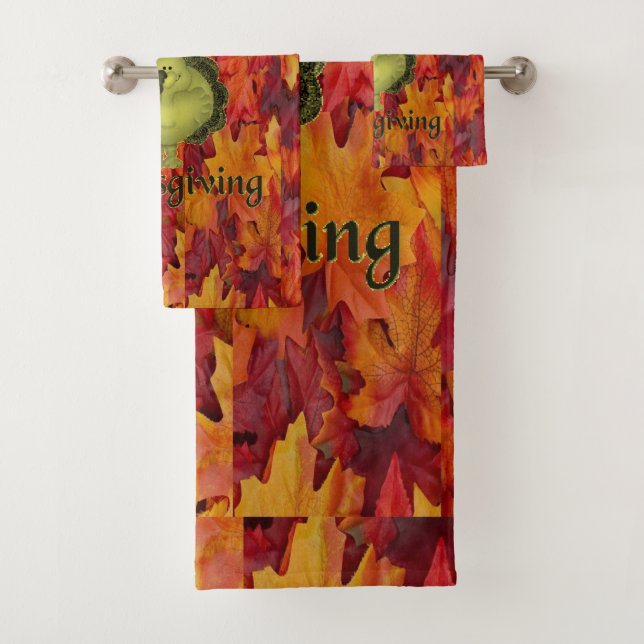 Bathroom Towel Sets Thanksgiving (Insitu)