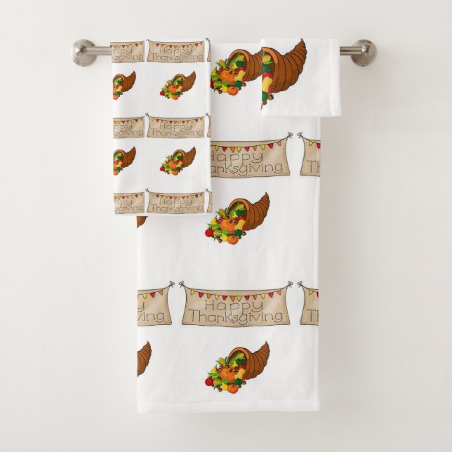 Bathroom Towel Sets Thanksgiving (Insitu)