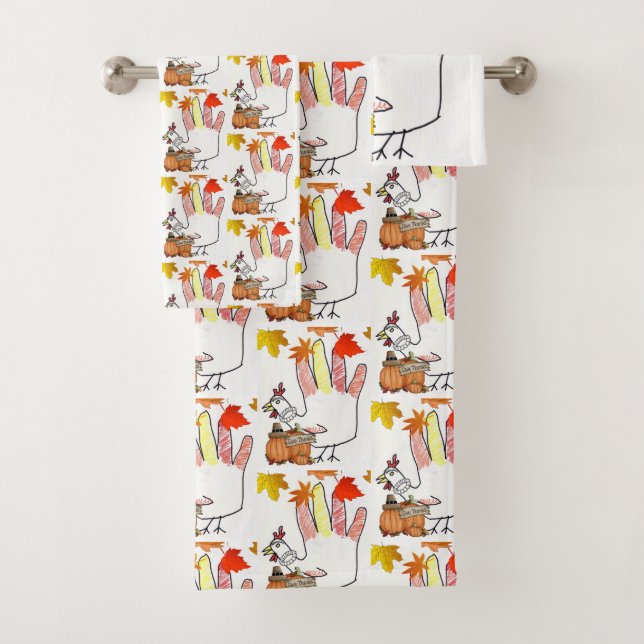 Bathroom Towel Sets Thanksgiving (Insitu)