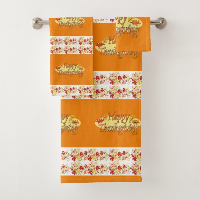 Bathroom Towel Sets Thanksgiving (Insitu)