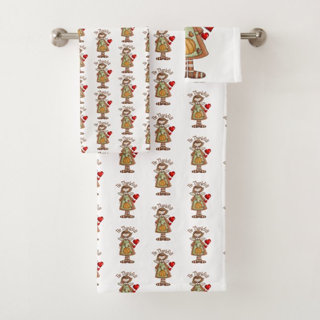 Bathroom Towel Sets Thanksgiving (Insitu)