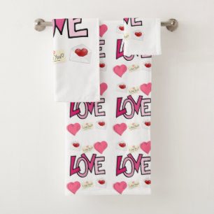 Bathroom Towel Sets Valentine's Day