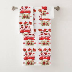 Bathroom Towel Sets Valentine's Day
