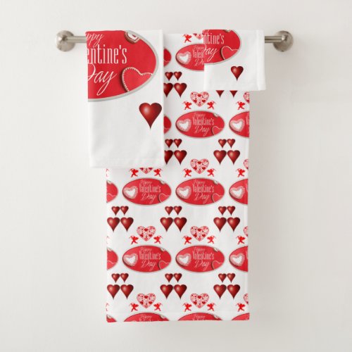 Bathroom Towel Sets Valentines Day