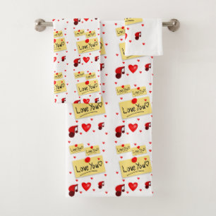 Bathroom Towel Sets Valentine's Day
