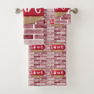 Bathroom Towel Sets Valentine's Day