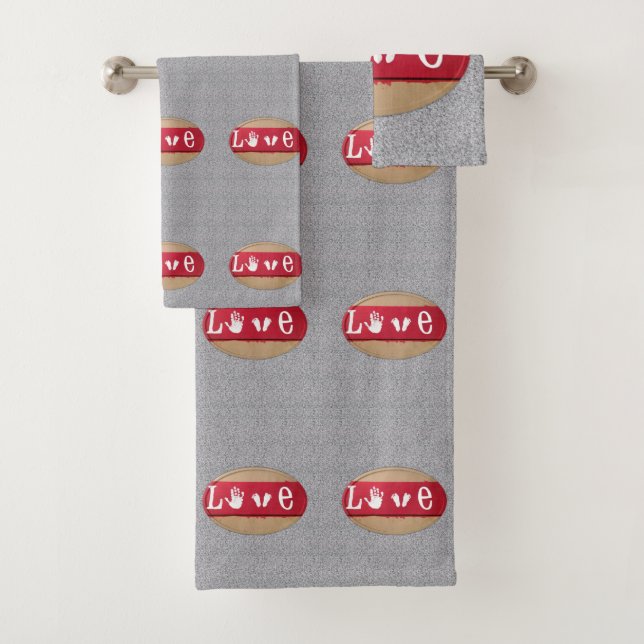 Bathroom Towel Sets Valentine's Day (Insitu)