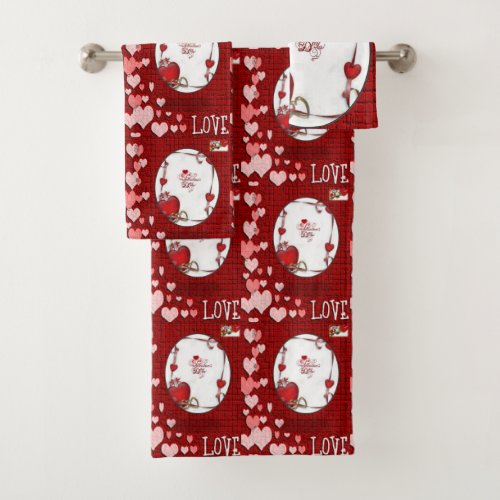 Bathroom Towel Sets Valentines Day