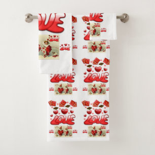 Bathroom Towel Sets Valentine's Day