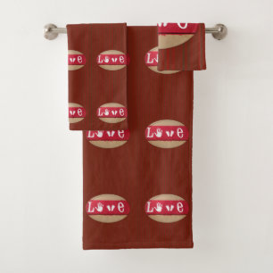 Bathroom Towel Sets Valentine's Day