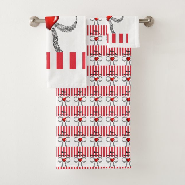 Bathroom Towel Sets Valentine's Day (Insitu)