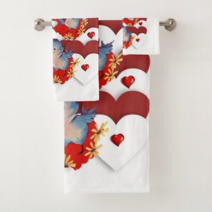 Bathroom Towel Sets Valentine's Day