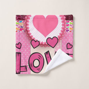 Bathroom Towel Sets Valentine's Day, Love