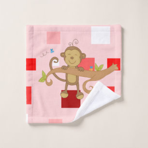 Bathroom Towel Sets Valentine's Day, Monkey