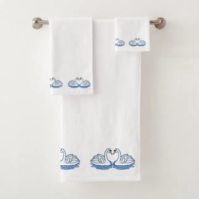 Bathroom Towel Swan | Zazzle