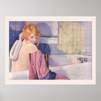 Bathroom Wall Art - Beautiful Woman by Vintage_Obsession at Zazzle
